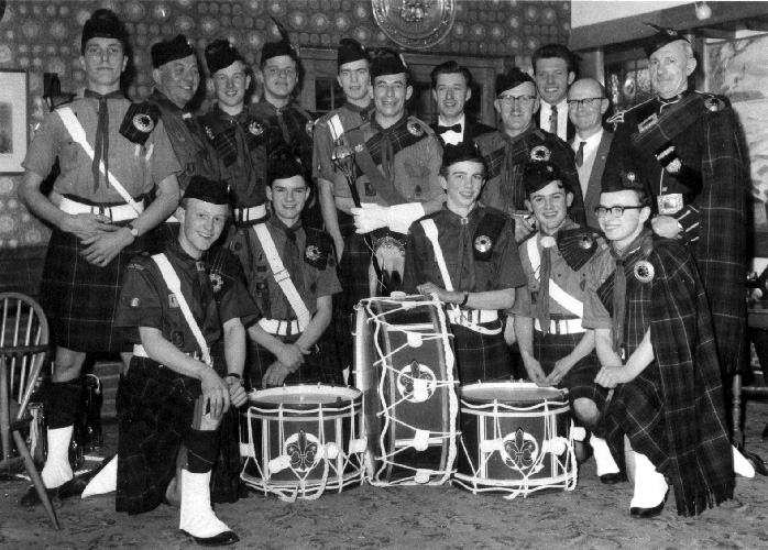 1965. Dowding & Plummer Dinner & Dance, Greswolde Arms Hotel, Knowle, Solihull - names show when mouse placed on head