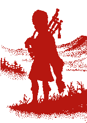 Piper silhouette - Shirley Pipe Band
